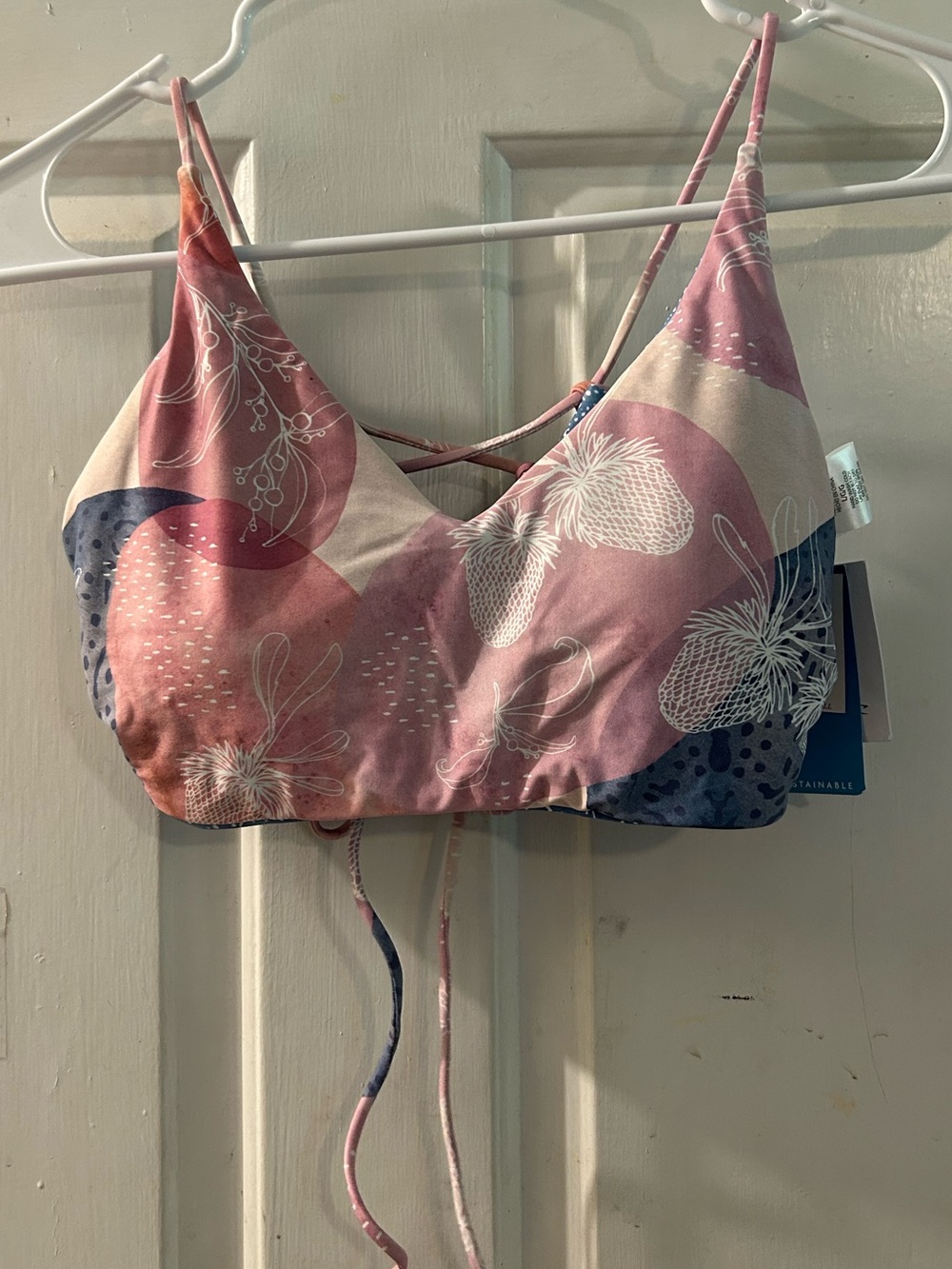 O'Neill Pink & Blue Floral Bralette
